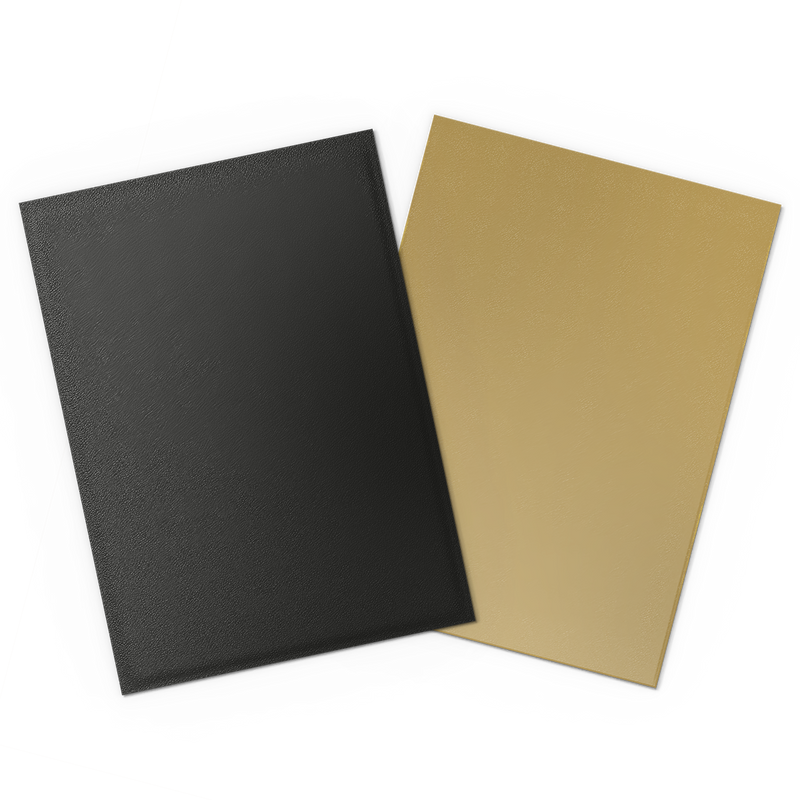 Black & Gold Standard Size Matte Dual Sleeves - Dragon Shield