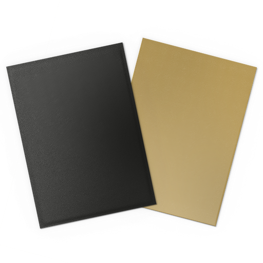 Black & Gold Standard Size Matte Dual Sleeves - Dragon Shield - Arcane Tinmen