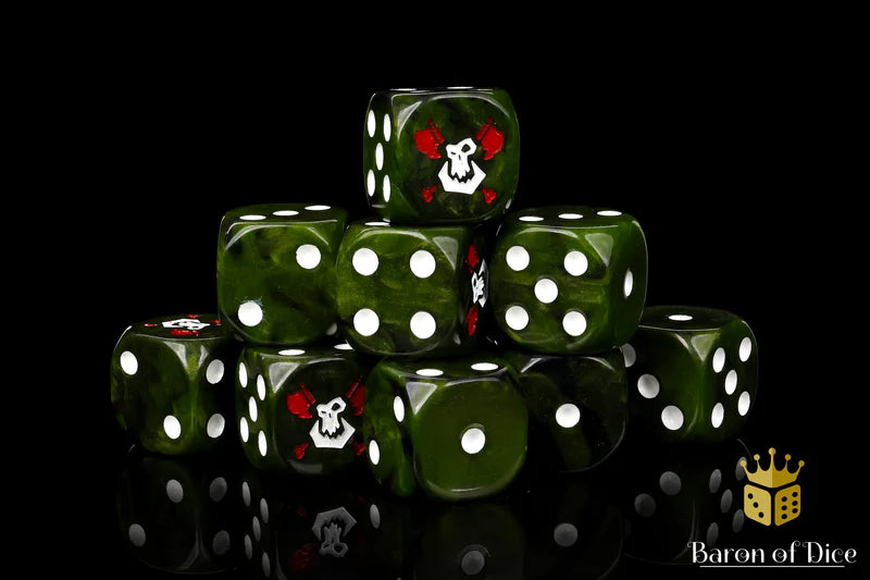 Bloody Orc Dice - (25 Rounded) - Baron of Dice