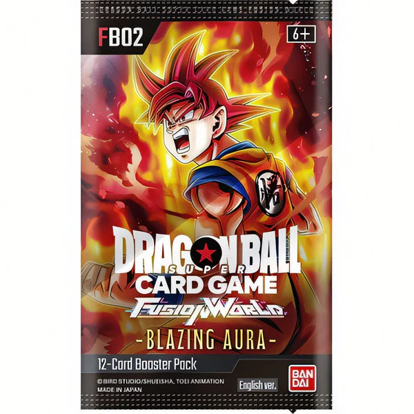 Blazing Aura FB02 Booster Pack - Dragon Ball Super Card Game - Fusion World