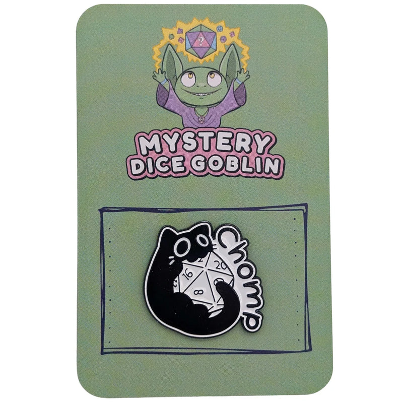 Chomp Cat - Mystery Goblin Dice Enamel Pin