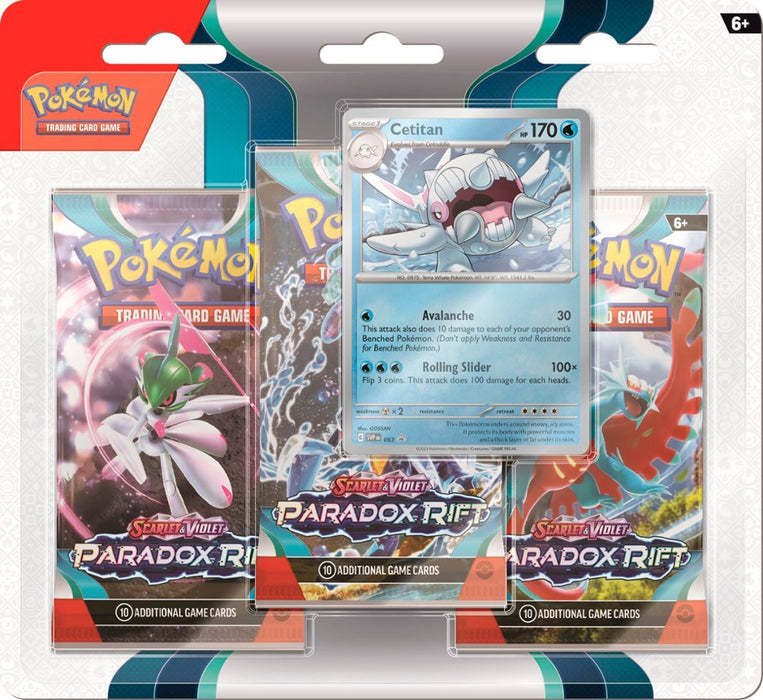 Paradox Rift 3-Pack - Pokemon Trading Card Game - Scarlet & Violet Set Paradox Rift 3-Pack - Pokemon Trading Card Game - Scarlet & Violet Set