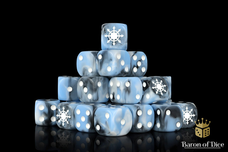 Chaos Demon Dice - Tainted Ice (25 Rounded) - Baron of Dice