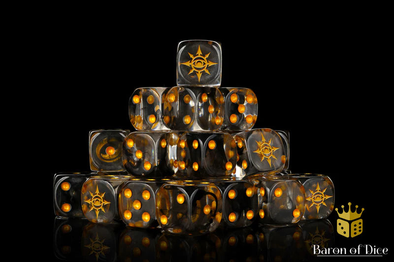 Chaos Demon - Translucent (25 Rounded) - Baron of Dice