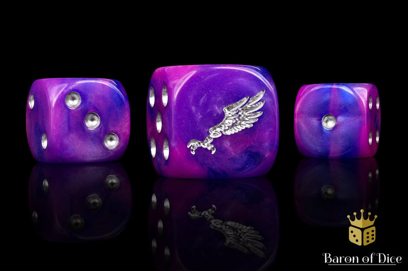 Children Of Profligacy Dice - Silver Inlay (25 Rounded) - Baron of Dice