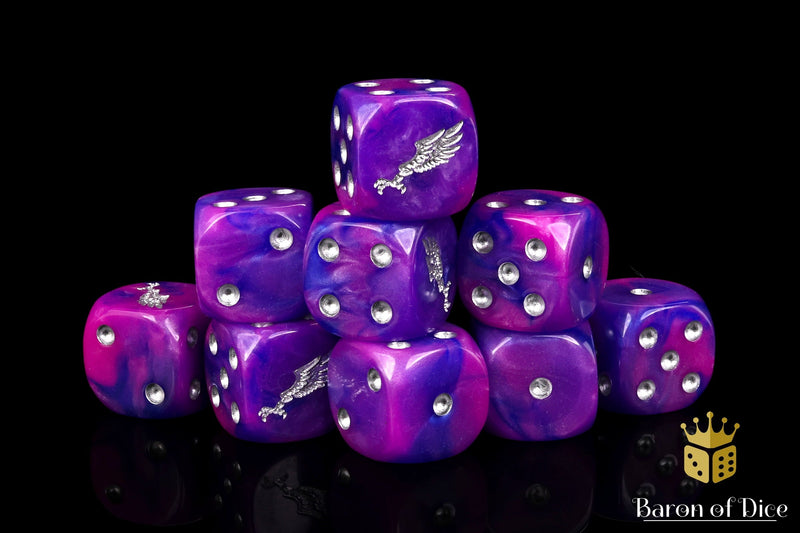 Children Of Profligacy Dice - Silver Inlay (25 Rounded) - Baron of Dice