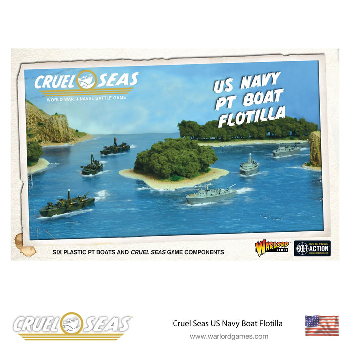 Cruel Seas: US Navy PT boat flotilla - Warlord Games
