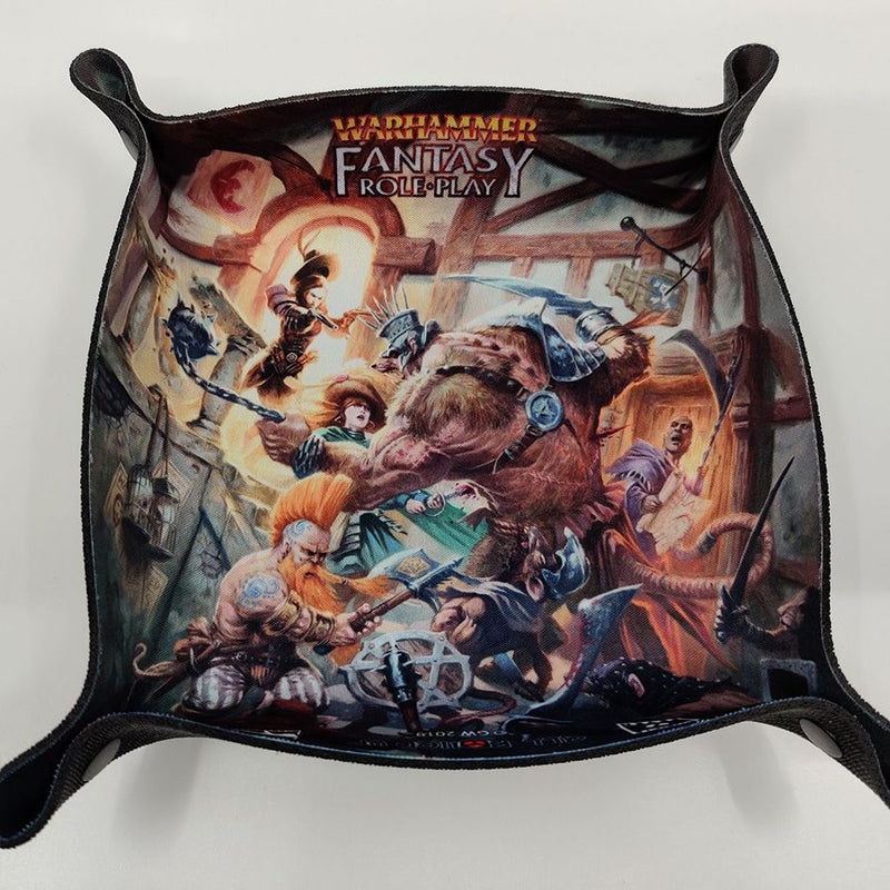 Grim - Folding Square Dice Tray - Warhammer Fantasy Roleplay