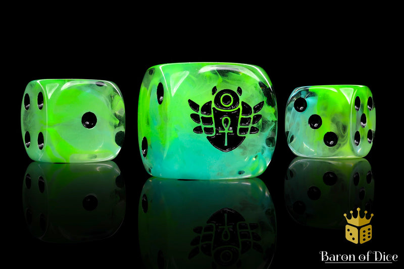 Day of the Dead Dice - Scarab (25 Rounded) - Baron of Dice
