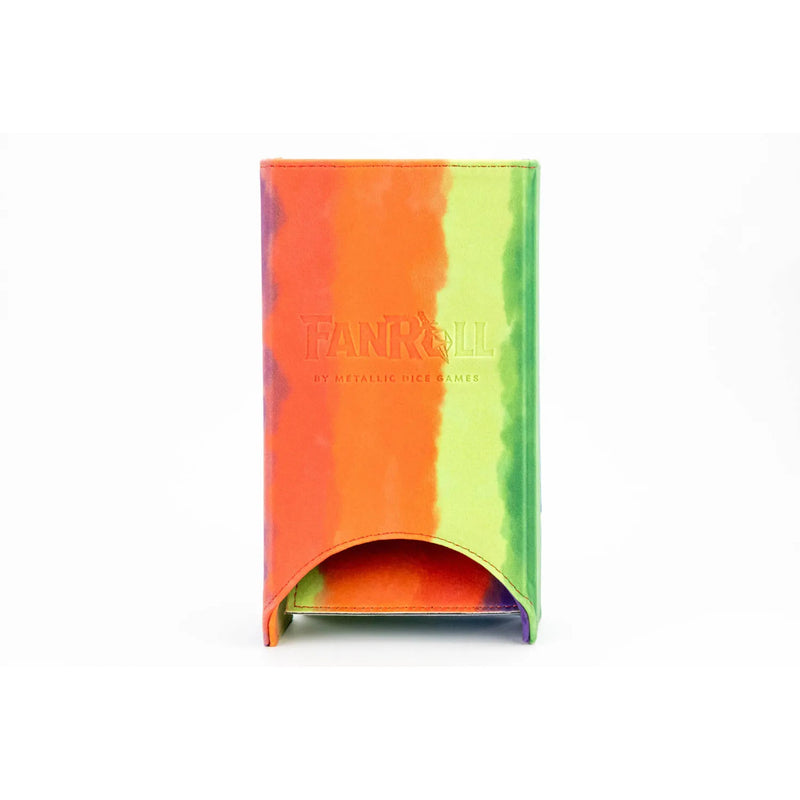 Watercolour Rainbow Fold Up Dice Tower - FanRoll