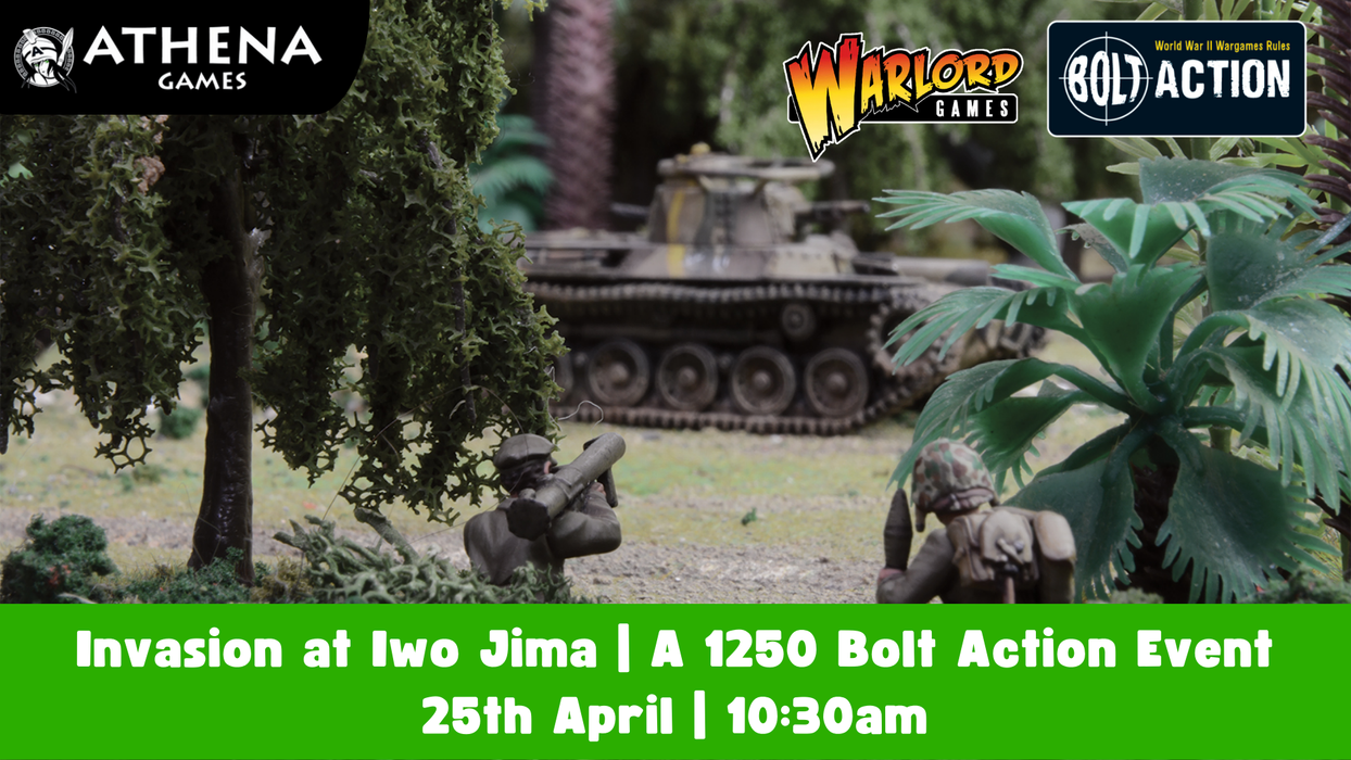 Invasion at Iwo Jima | A 1250 Bolt Action Event | 25th April | 10:30am - Hosted By Athena Games