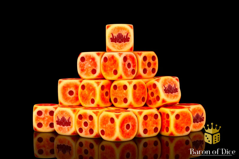 Bone Crown Dice - (25 Rounded) - Baron of Dice