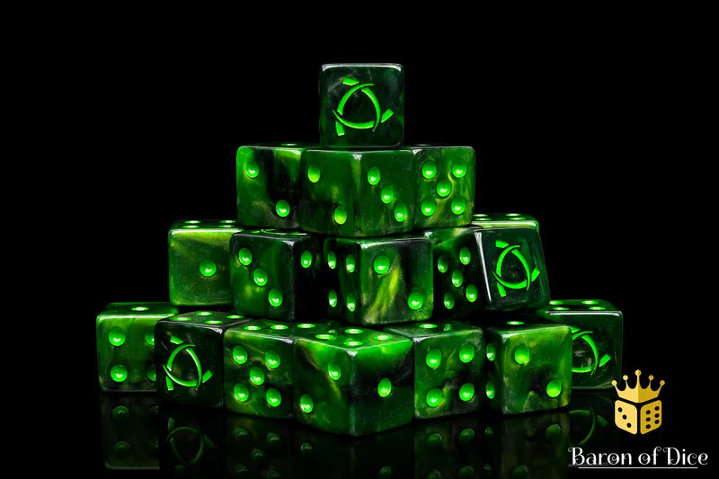 Warp Rune Dice (25 Rounded) - Baron of Dice