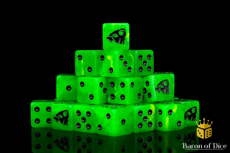 Bubonic Rats Dice (25 Rounded) Baron of Dice - Baron of Dice