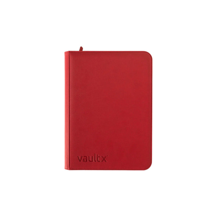 12-Pocket Exo-Tec Zip Binder - Red - Vault X - Vault X