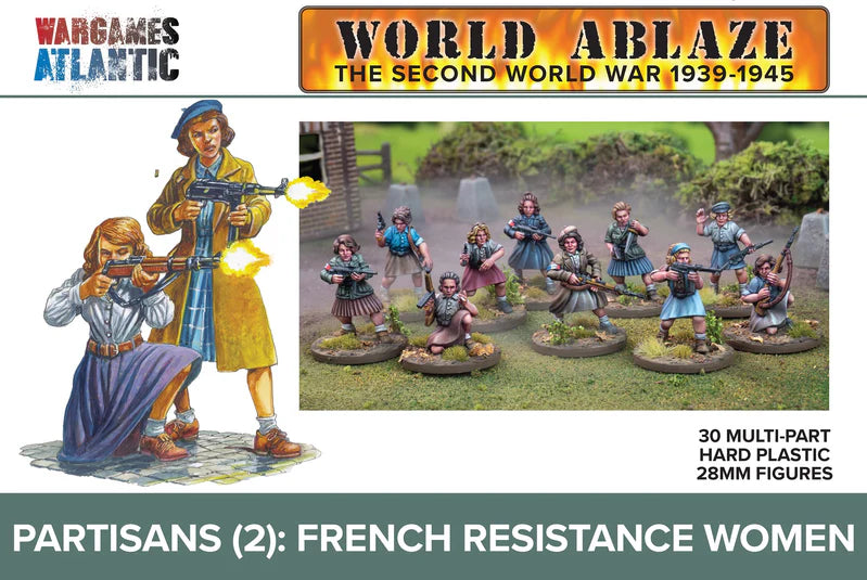 Partisans (2) French Resistance Woman - Wargames Atlantic