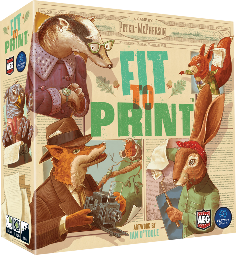 Fit to Print Board Game: Kickstarter Edition