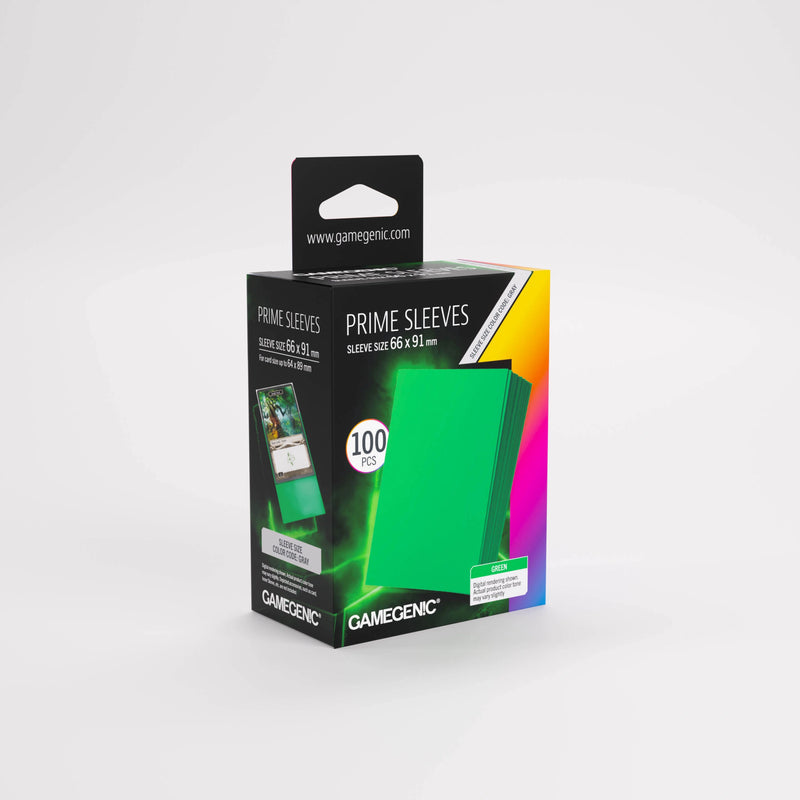 Gamegenic Prime Sleeves Green 66x91 (100)