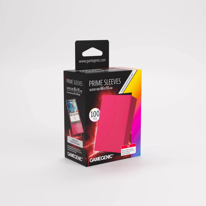 Gamegenic Prime Sleeves Red 66x91 (100)