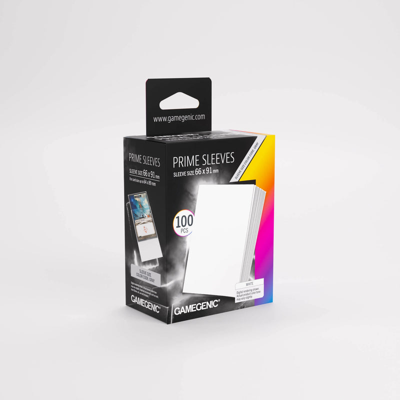 Gamegenic Prime Sleeves White 66x91 (100)