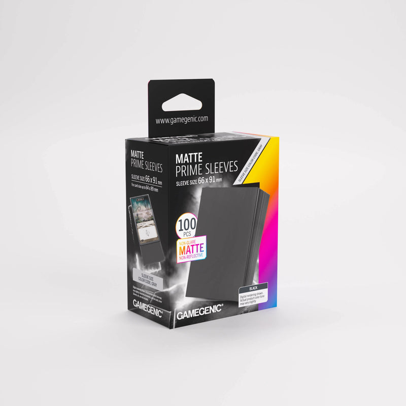 Gamegenic Matte Prime Sleeves Black (100 ct) - Gamegenic