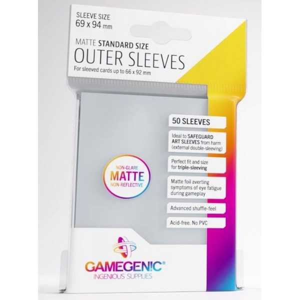 Gamegenic Outer Sleeves - Standard Size - Matte Clear (50 ct.)