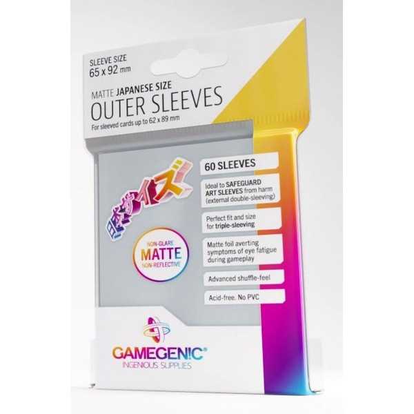 Gamegenic Outer Sleeves - Japanese Size - Matte Clear (60 ct.) - Gamegenic