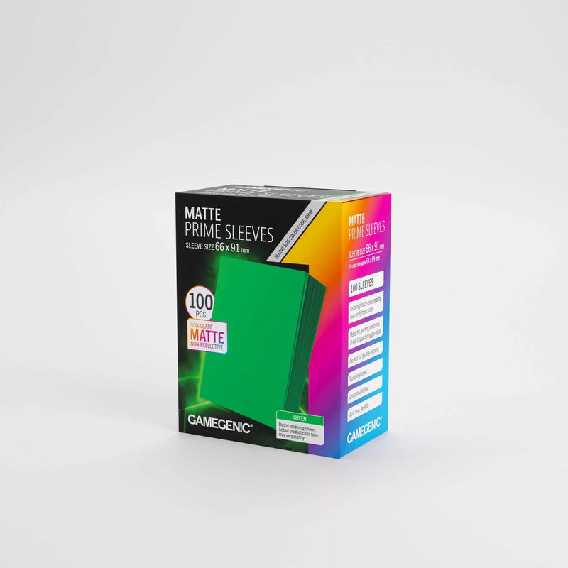 Gamegenic Matte Prime Sleeves Green (100 ct)