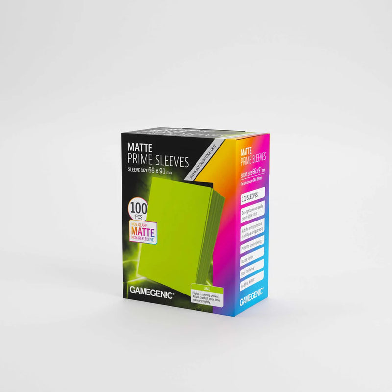 Gamegenic Matte Prime Sleeves Lime (100 ct)