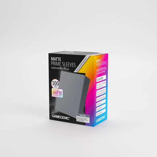 Gamegenic Matte Prime Sleeves Dark Gray (100 ct) - Gamegenic