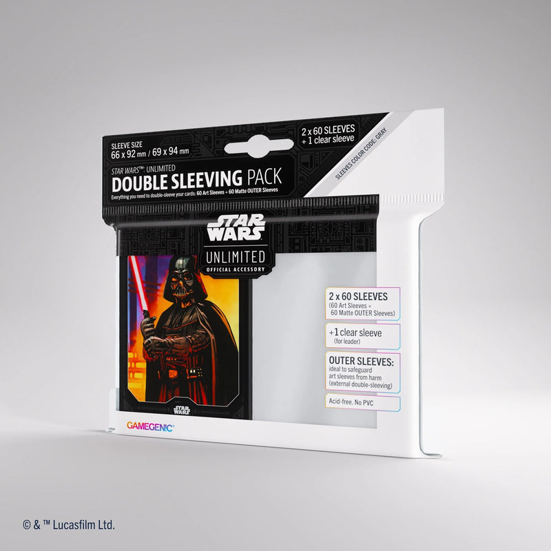 Gamegenic Star Wars: Unlimited Double Sleeving Pack - Darth Vader - Gamegenic