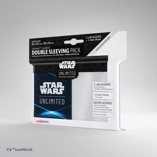Gamegenic Star Wars: Unlimited Double Sleeving Pack - Space Blue - Gamegenic
