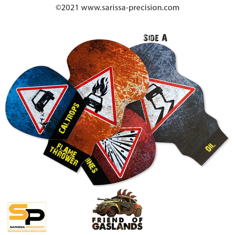 Gaslands Effect Template Set 1 - Sarissa Precision