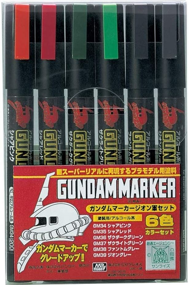 Gundam Marker GMS-108 Zeon Set - Bandai