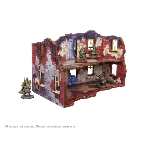 Pre-Painted WW2 Ostfront Stalingrad Apartment Block Back - Micro Art Studio