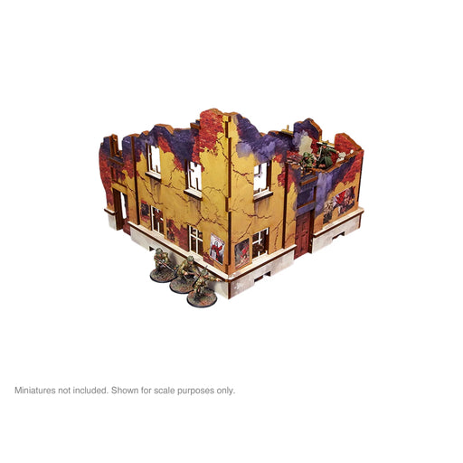 Pre-Painted WW2 Ostfront Stalingrad School Right (with 3rd floor) - Micro Art Studio