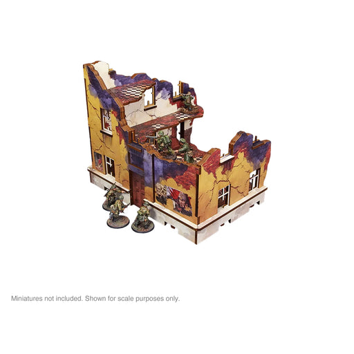 Pre-Painted WW2 Ostfront Stalingrad School Right (with 3rd floor) - Micro Art Studio