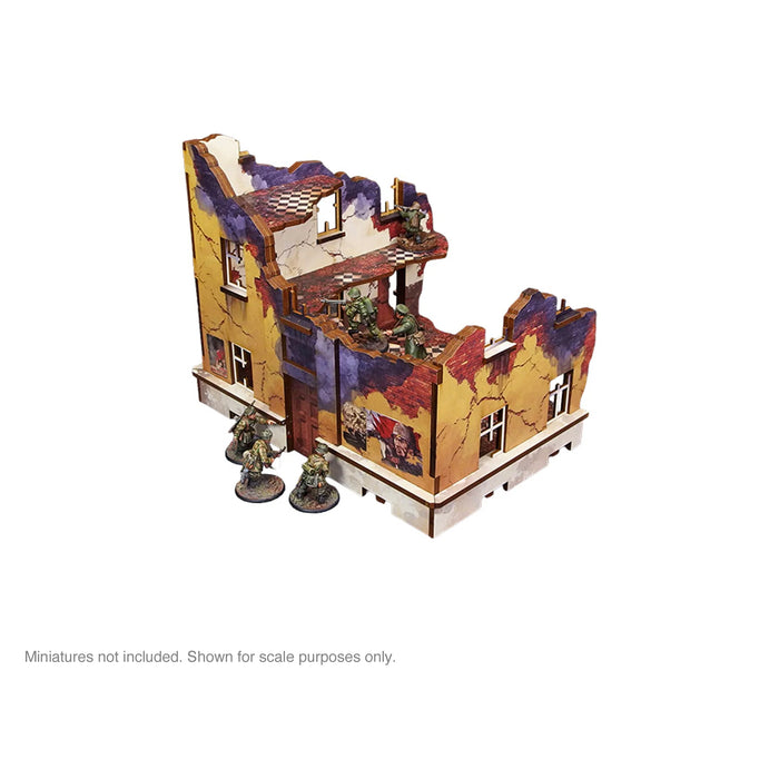 Pre-Painted WW2 Ostfront Stalingrad School Right (with 3rd floor) - Micro Art Studio