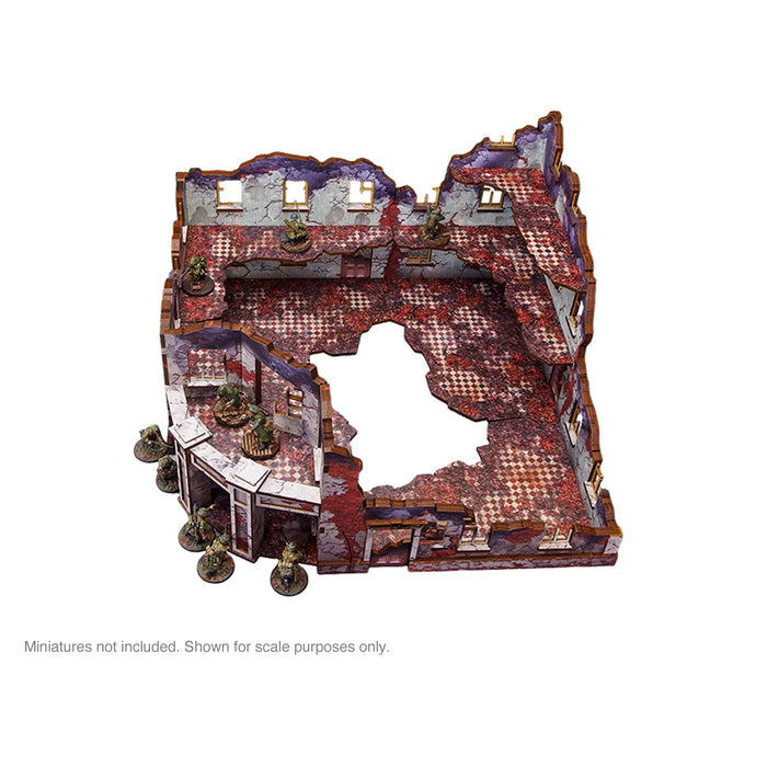 Pre-Painted WW2 Ostfront Stalingrad Univermag Front (with balcony) - Micro Art Studio