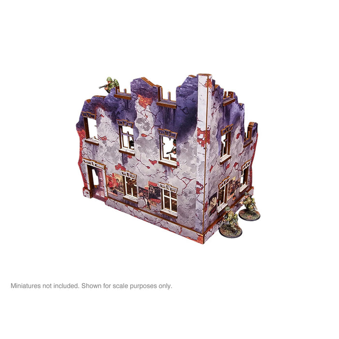 Pre-Painted WW2 Ostfront Stalingrad Univermag Left (with 3rd floor) - Micro Art Studio