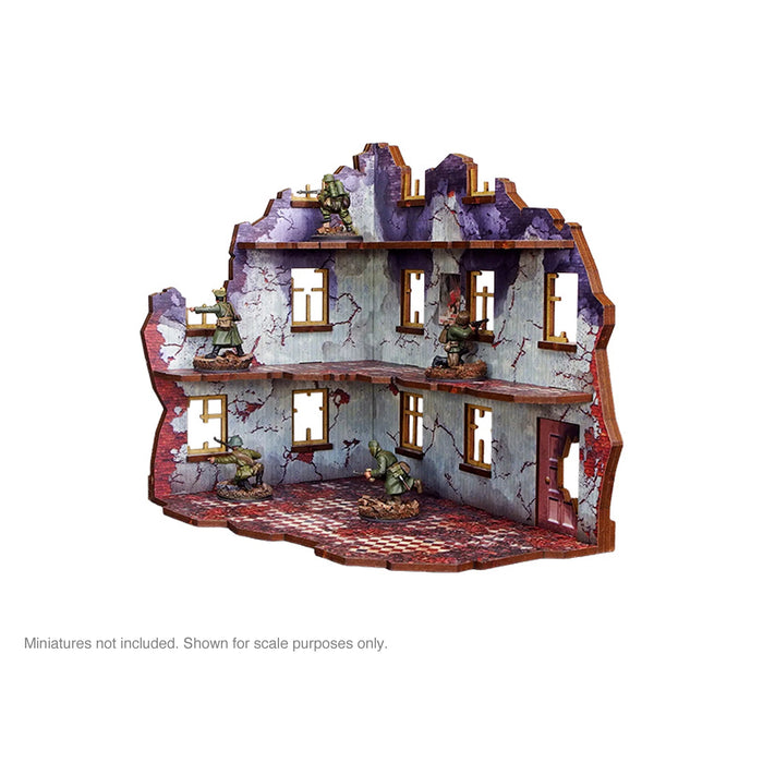 Pre-Painted WW2 Ostfront Stalingrad Univermag Left (with 3rd floor) - Micro Art Studio