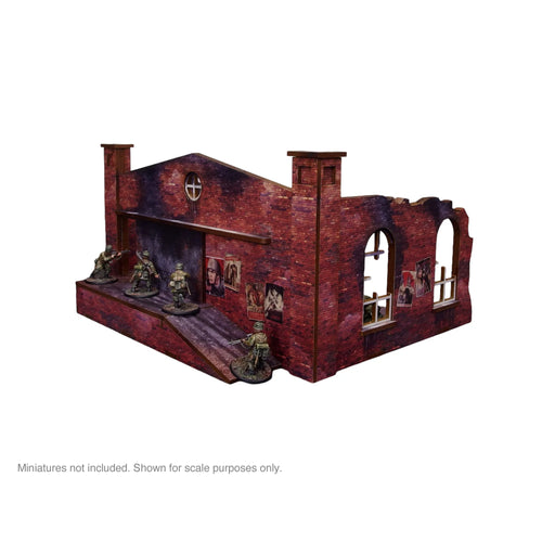 Pre-Painted WW2 Ostfront Stalingrad Factory Back (with ramp) - Micro Art Studio