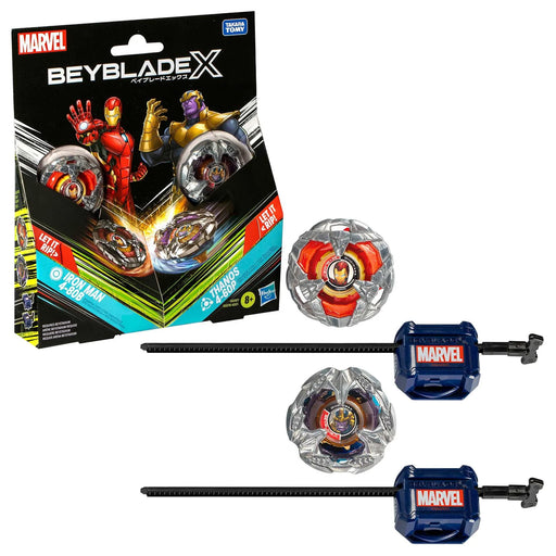 Beyblade X Iron Man 4-80B vs Thanos 4-60P - Hasbro