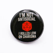 Rolled Low on Charisma - Mystery Goblin Dice Enamel Pin - Mystery Dice Goblin
