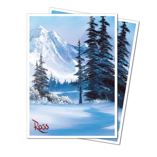 Ultra Pro - Bob Ross Winter Paradise - 105ct Apex Deck Protector Sleeves - Ultra Pro