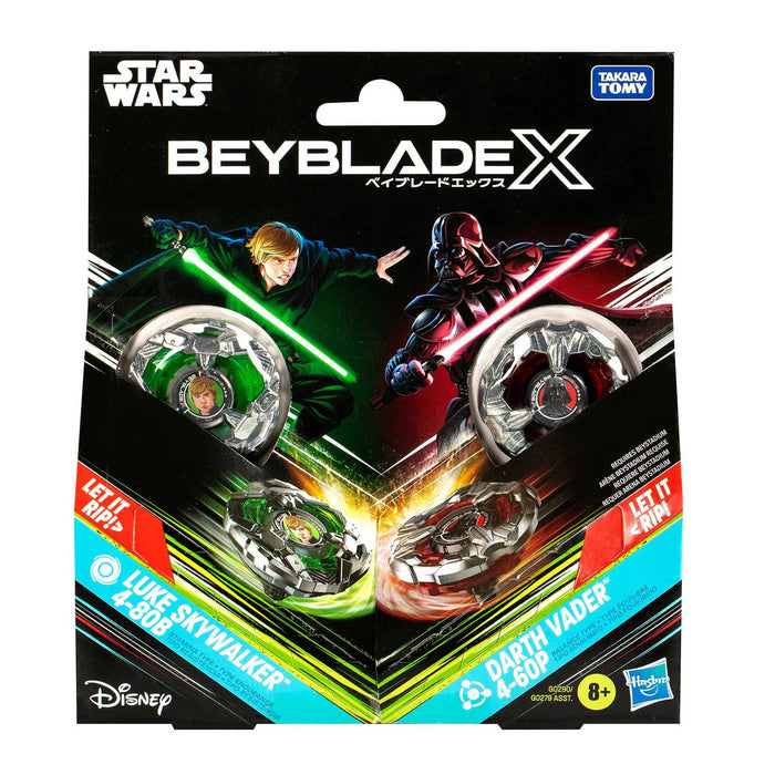 Beyblade X Luke Skywalker 4-80B vs Darth Vader 4-60P - Hasbro