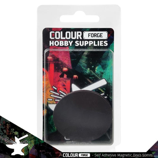 Self-adhesive magnetic discs 50mm x3 - Colour Forge