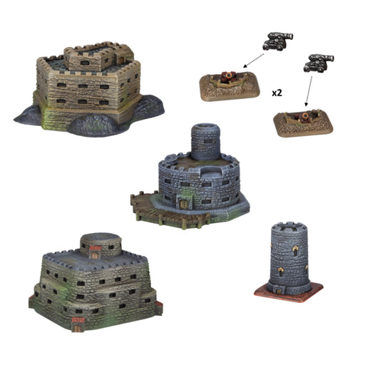 Armada Scenery Pack – Fortifications - Mantic Games