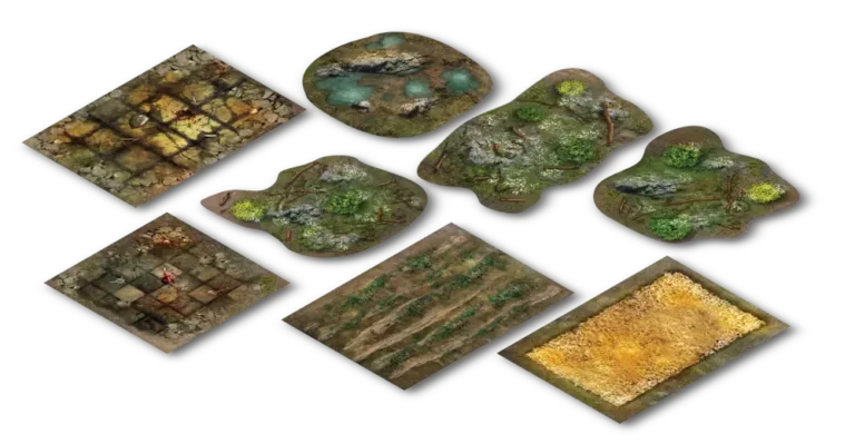 Terrain Crate: Fantasy Gaming – Neoprene Terrain Templates (x8)