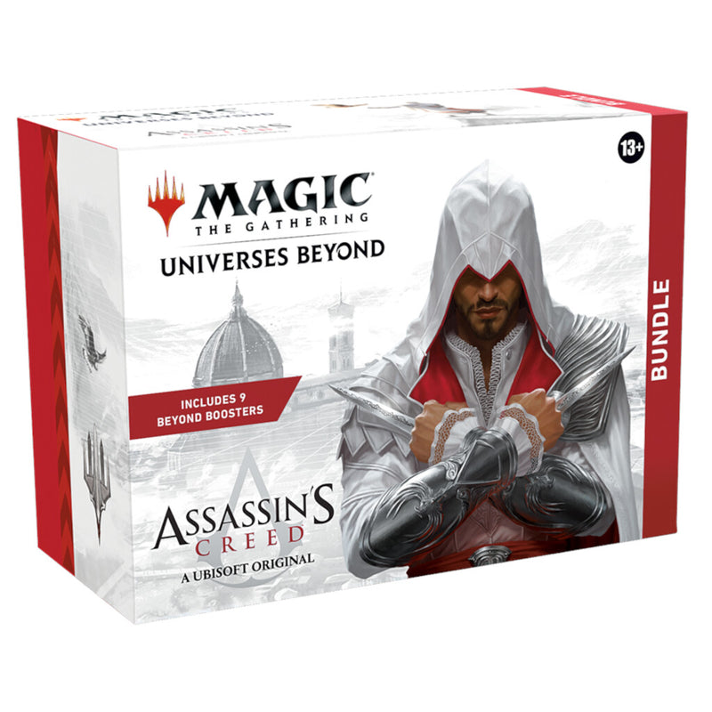 Magic: The Gathering - Assassin’s Creed Bundle | 9 Beyond Boosters + Accessories | Collectible Trading Card Game for Ages 13+